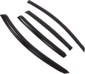 WD2-335 Dark Smoke 4 Pcs Set Window Visor (Outside Mount) Deflector Rain Guard Compatible with 2007-2012 Nissan Altima Sedan
