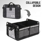 Trunk Organizer for Car, 70L Large Capacity Foldable Trunk Organizer, Multi Compartment Car Trunk Organizer for Women Men, Grey, TOOLS-00420