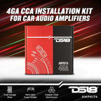 AMPKIT4 4 Gauge Amp Installation Wiring Kit - Amplifier Installation Kit 4 GA - A Car Amplifier Wiring Kit Simplifies Wire Connections and Delivers Power to Your Radio, Subwoofers, and Speakers