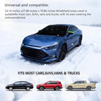 Car Windshield Sun Shade,2 Pack Two Sided Functional Windshield Covers for Snow and Snow,Windshield Protector for Cars, SUVs, Trucks,Secure Fit Waterproof Frost Cover