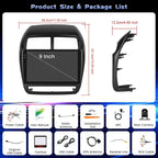 4G+64G Android 15 Radio for Mitsubishi Outlander Sport RVR ASX 2019-2021 Wireless CarPlay, 10'' Incell Full Touchscreen Stereo Android Auto Bluetooth 5G WiFi EQ FM RDS GPS WiFi SWC AHD Backup Camera