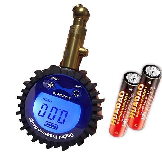 Digital Tire Pressure Gauge for Cars 250PSI - Accurate Air Pressure Gauge for Tires with 360° Swivel Chuck