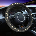 Sun and Moon Steering Wheel Covers Non Slip Neoprene Space Wheel Protector Universal 15 inch for Men Women