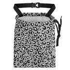 Grey Leopard Pattern Car Trash Bag - Waterproof Car Trash Bag Hanging Leakproof Car Garbage Bag - Washable Reusable Trash Bag For Car Interior Hanging Organizer Storage Vehicle Travelling Camping