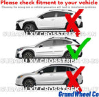 GrandWheel Window Deflectors Smoke Tinted in-Channel Side Window Vent Visor Deflectors Rain Guards Compatible with Subaru XV Crosstrek 2018-2023 - 4pcs. GW0162