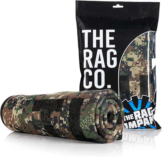 Slim Dryer Towel - Special Edition Digital Woodland Camo - Ultra-Absorbent Korean Microfiber, Suede Edge, Car Drying Towel, 25" x 35" Camo