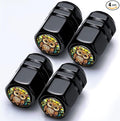 4Pack Owl Car Tire Valve Stem Caps Aluminum Valve Stem Covers Air Cap | Corrosion Resistant Car Valve Cap for Auto SUV Bike Motorcycle Valve Decor Owls Car Accessories Gifts