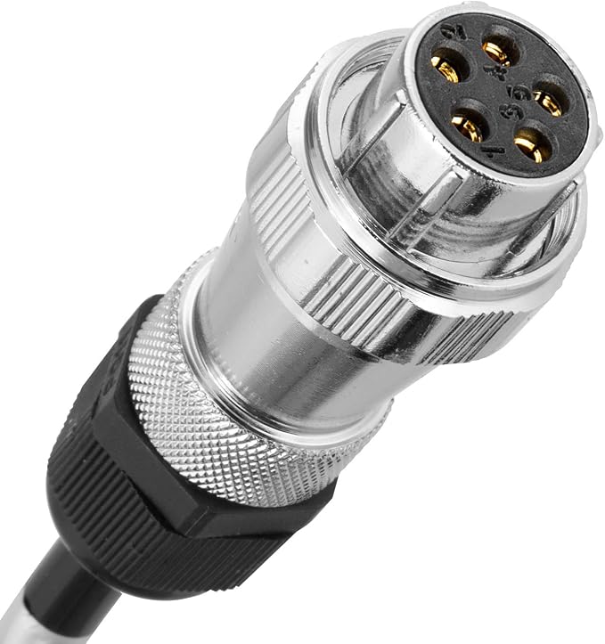 Heavy Duty Vehicle Coil Trailer Cable with 2 Channel 4 PIN AV Connector Disconnect Kit for Truck Caravan Motor Home Backup Security Camera Monitor System