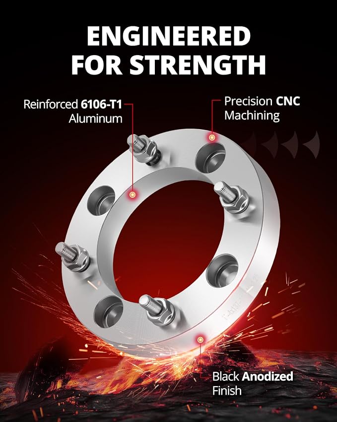 4x137 Wheel Spacers Compatible with EZGO EZ GO Golf Cart Club Car ATV, 1 inch Lug Centric Wheel Spacer 4 pcs 4x137 mm with 110 Hub Bore M10x1.25 Stud, Not Hubcentric Silver