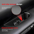 4PCS Door Side Storage Box for Lexus RX 350h 450h 500h 2023 2024 2025 Car Door Accessories, Front Rear Door Insert Organizer Tray Door Handle Storage (Black)