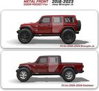 Metal Rear Door Pocket Storage Box Compatible with Jeep Wrangler JL JLU 4XE(2018-2026) & Gladiator JT(2020-2026), Door Side Insert Organizer Box Replaces The Weak Saggy Net -2PCS