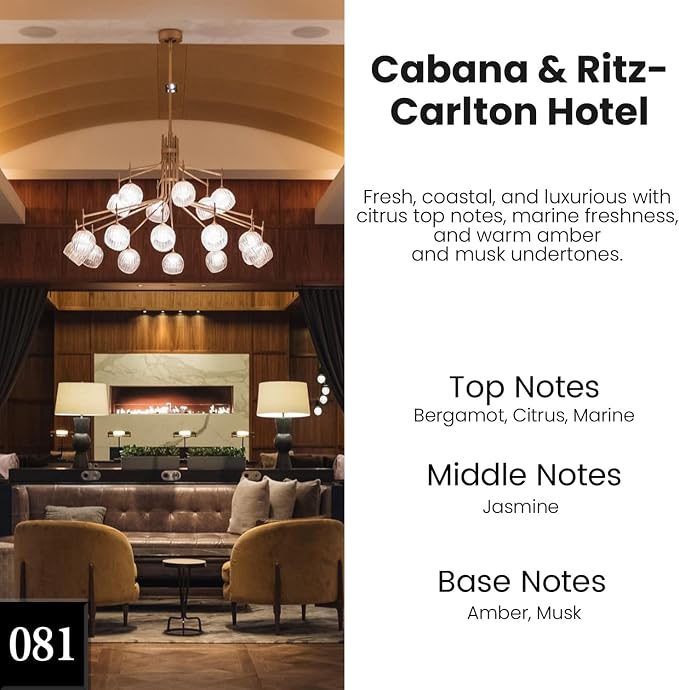 Car Air Freshener Hanging 2 Pack - Hotel Collection Diffuser Oil Inspired by Cabane & Rltz. CarIton Hotel - NO.1012 Fragrance Oil, Car Fresheners for Women Made in USA (081)