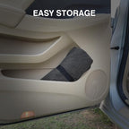 2pcs Grey Waterproof Towel Auto Car Seat Cover Protector Machine Washable - Fit Yoga Running Crossfit Athletes Beach Swimming Outdoor Sports