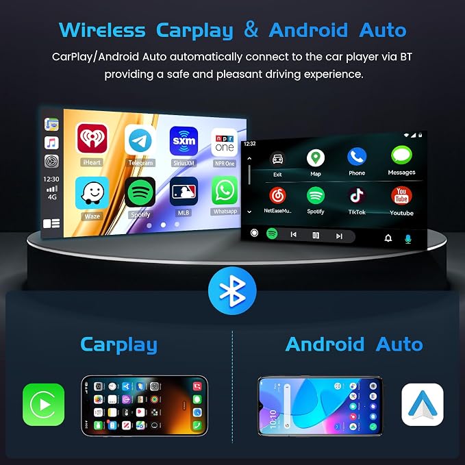 4+64G Radio for Mitsubishi Lancer 2007-2012 Android 15 Stereo | 10.1" Incell Touchscreen, Wireless CarPlay/Android Auto, GPS, Bluetooth, EQ, 15UI, Free Backup Camera
