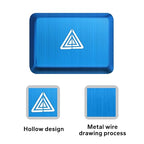 Polodunn for Honda Civic 2022-2025, for Accord/HRV/CRV 2023-2025, for Acura Integra 2023 2024 - Hazard Warning Light Push Button Cover, Emergency Flashers Trim Accessories (Blue)