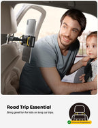 Car Tablet Headrest Holder - Car Back Seat Headrest Tablet Mount Stand for Kids, Road Trip Essentials Accessories Gifts, for 2025 iPad Pro 11/13" Air Mini, iPhone, Galaxy Tab, 4.7-13" Devices