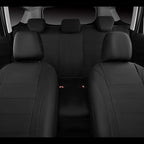 Neoprene Waterproof Seat Covers, Universal Fit Black Full Sets, Protective Interior Covers for Auto SUV, Vans, Sedans, Trucks