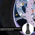 500 Pieces TR413 Valve Stems Tubeless Bulk Rubber Snap-in Valve Stems for 0.453 Inch Rim Holes, Black Standard Length Replacement Tool for Car Tubeless Replacement
