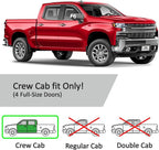 Voron Glass in-Channel Extra Durable Rain Guards for Chevy Silverado/GMC Sierra 1500 2019-2026 Crew Cab,Window Deflectors,Vent Visors,4pcs - 220089
