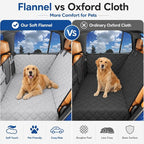 Hard Bottom Car Seat Cover for Dog，Grey for car