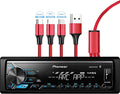 MVH-X390BT Digital Media Receiver with ARC app, MIXTRAX, Built-in Bluetooth and USB Direct Control for iPod/iPhone and Android Phones & zonoz 3 in 1 Multi USB Charging Cable (Bundle)