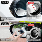 Blind Spot Car Mirror, Oval HD Glass Frameless Convex Side Mirror Blindspot, Reusable 360° Wide Angle Rear View Car Mirrors with Powerful Adjustable Suction Cup - Exterior Mirrors
