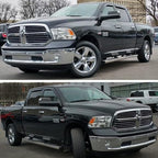 Window Visors Rain Guards Vent Guard Shade Wind Deflectors for 2009-2018 Dodge Ram 1500 Crew Cab, 2010-2025 Ram 2500/3500 Crew/Mega Cab, 2019-2024 Ram 1500 Classic Crew Cab Dark 94109 4-Pieces Set