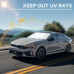 for K5 Windshield Sun Shade Window Sunshade for Kia K5 2021 2022 2023 2024 2025 2026 Windshield Cover Foldable Car Front Sun Visor Shield Blocks UV Rays Sun Protector Accessories