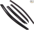 Outside Mount Window Vent Visors Rain Guards Compatible with Mazda Mazda5 2006-2009 | Side Window Wind Deflectors Rain Shields | Smoke Tinted, 4 Pcs Set, DGWV-485