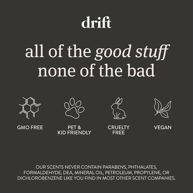 Drift Car Air Freshener - The Original Wood Air Freshener - Car Odor Eliminator - Long Lasting Scent - Auto Accessories - Metal Clip - Essential Oils - Clean Ingredients - Amber Scent Starter Kit