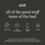 Drift Car Air Freshener - The Original Wood Air Freshener - Car Odor Eliminator - Long Lasting Scent - Auto Accessories - Metal Clip - Essential Oils - Clean Ingredients - Amber Scent Starter Kit