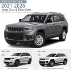 in Channel Rain Guards for 2021 2022 2023 2024 2025 2026 Jeep Grand Cherokee, Durable Side Wind Deflectors, Smoke Vent Window Visors Shades Shield, 4PCS