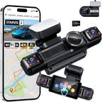Neideso N300Pro 4K Dash Cam Front and Rear, 4 Channel 360 View Car Camera | Free 128GB Card, STARVIS 2 Sensor, Touch Screen, 5.8G WiFi 20MB/s Download, GPS, AI Fatigue Driving Monitor, 24H Parking Mode