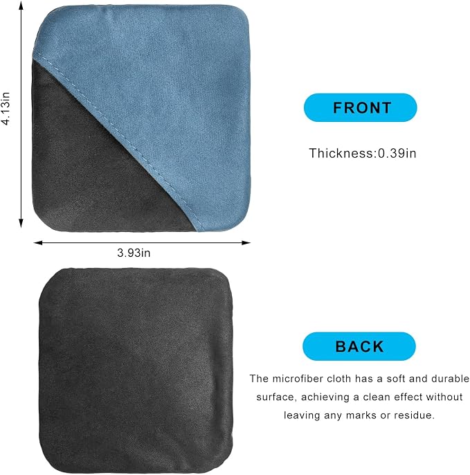 2 PCS Car Screen Cleaner, Microfiber Auto Screen Cleaning Pad, Foldable Touch Screen Cleaner Cloth for Vehicle Dashboard LCD Display, Car Cleaning Kits (Pink+Blue)