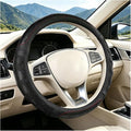 Car Steering Wheel Cover, 14.5-15" Anti-Slip Steering Wheel Protector with 3D Honeycomb Massage Grip, Comfortable Auto Interior Decor Accessories, Universal for SUV Van Truck (Black)