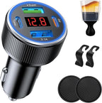 131W Car Charger Super Fast Charging Cigarette Lighter USB Phone Accessories Charger Adapter with QC USB c Type c PD Universal Quick Charge Multi 4 Port for 12-24v Car Cigarette Lighter Plug