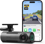 Dash Cam M310, Dash Camera for Cars 1296P QHD, Smart Dash Cam Front Built in WiFi, 130° Wide-Angle FOV, WDR, Night Vision, iOS/Android Mobile App, Loop Recording, Parking Monitor, Time-Lapse