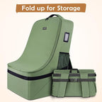 Padded Car Seat Bags for Air Travel, Car Seat Travel Backpack with Shoulder Straps, Gate Check Carsat Bag, Baby Travel Essentials for Flying