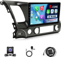 8-Core 4+64GB Upgrade Car Radio for Honda Civic 2006 2007 2008 2009 2010 2011 Stereo with Carplay Android Auto, 10.1" Touch Screen for Civic with GPS/WiFi/BT/FM/SWC + MIC + Backup Camera