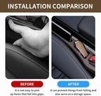 2PCS Car Seat Gap Filler Organizer,Multifunctional Car Gap Filler Organizer Storages Function,Universal Console Catcher Between Seats Cars Interior Accessories (Brown)