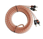 RD True 4 Gauge Car Audio Cable Amp Wiring Kit - 2 Channel Rock Direct CCA Power Cable Amplifier Install Wiring Kit