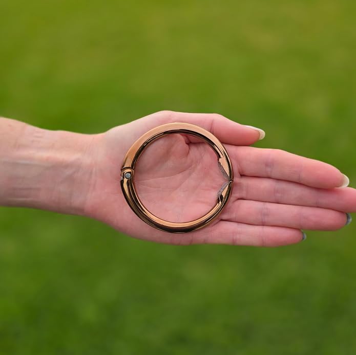 Bag Hanger Collection, The Ring that Opens into a Hook, Auto Closes | Holds 15 kg, Needs only 10mm to Hang a Hand Bag, Easy to Use with One Hand, The Instant Bag Hanger, 3 yr Warranty