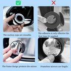 Blind Spot Mirrors 2 Pack, HD Glass Convex Blindspot Mirror with Vacuum Suction Cup, Side Mirror Blindspot with Wide Angle Adjustable for Cars, SUVs, Trucks, and Motorcycles