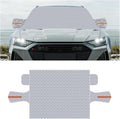Magnetic Car Windshield Snow Cover, 4 Layers Winter Automotive Windshield Frost Protective Cover with Side Mirror Protector, All-Weather Vehicle Exterior Accessories for Sedan SUV (S)
