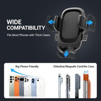 3-in-1 Car Phone Mount Strongest Suction & Clamp | 2026 Upgraded Design, 122lb Suction, 360° Adjustable Car Mount, Dashboard/Vent/Windshield Mount, iPhone & Samsung Compatible