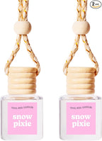 COOLGIRLCANDLES Snow Pixie Car Hanging Fragrance Oil Diffuser for Essential Oils, Long Lasting Car Diffuser Bottle
