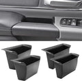 for Ram 1500 Door Side Organizer Tray 2019 2020 2021 2022 2023 2024 2025 2026, for Ram 1500 Door Pocket Insert 4 Pcs with White-Lines Mats (Does not fit 2500 3500)