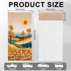 2 Pack Car Towels Seat Cover with Storage Bag, Multifunctional Microfiber Towel for Gym Outdoor Sport Running,Picnic, Beach, Pet Dog Travel,Fits Car SUV Truck (Sunny Fields)
