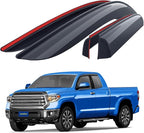 Goodyear Shatterproof Window Deflectors for Toyota Tundra 2007-2021 Double Cab, Tape-on Rain Guards, Window Visors, Vent Deflector Visor, Car Accessories, 4 pcs. - GY008930