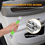 11 PCS Trim Removal Tool Kit, Metal Pry Tool Auto Fastener Remover Pry Bar Set Car Door Panel Removal Tool Dashboard Repair Kit Green
